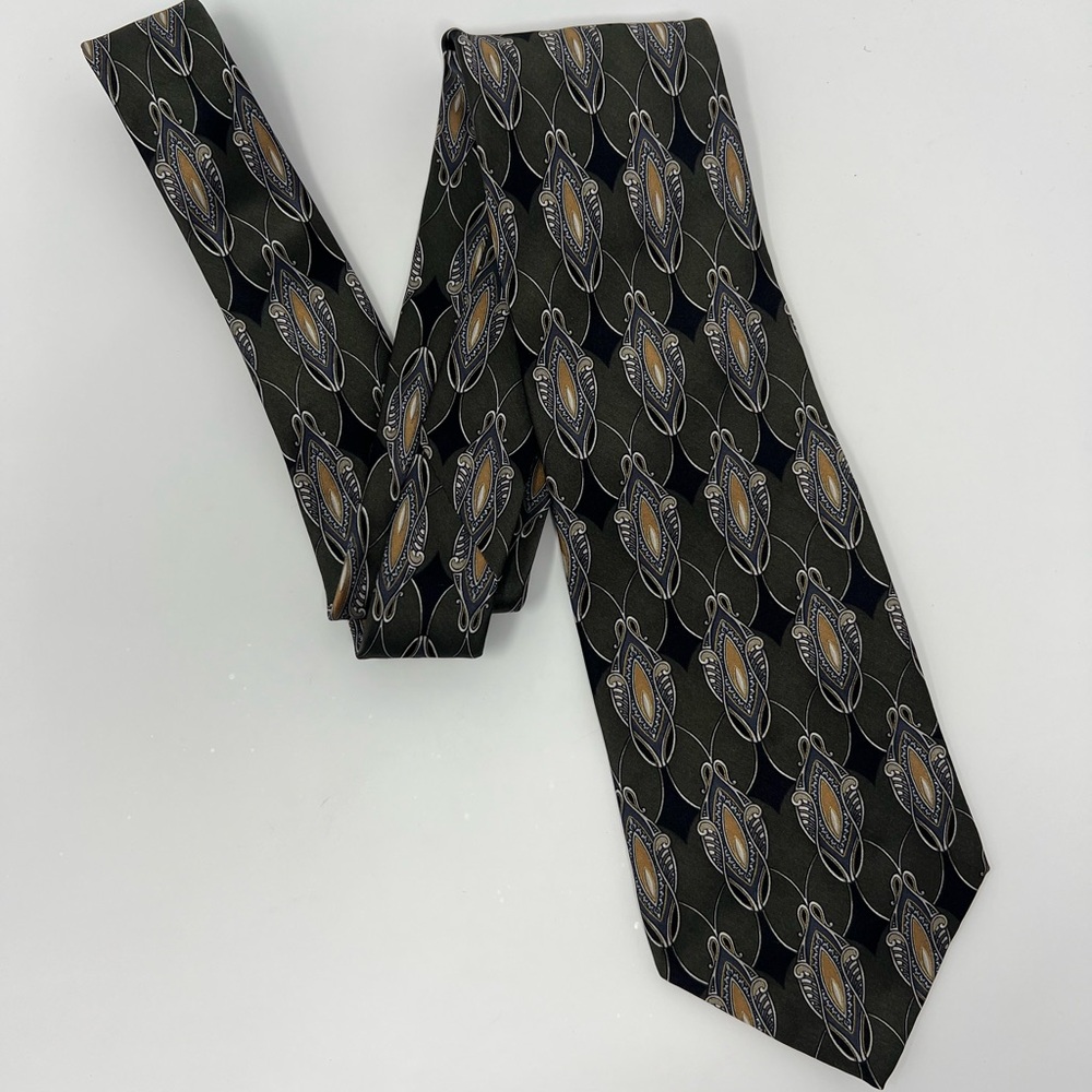 Zylos George Machado Patterned 100% Silk‎ Neck Tie, office, formal, work, suit